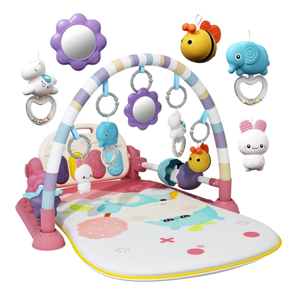 ❌SOLD❌Baby Gym with Musical Piano,Baby Play Mat Tummy Time